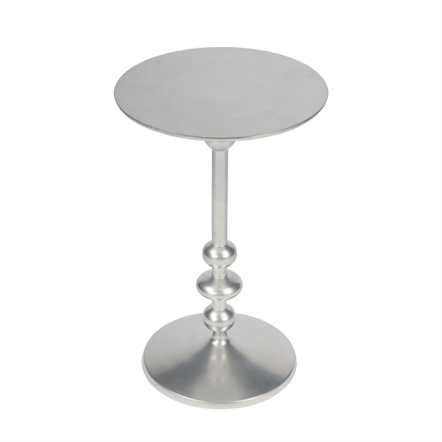 BUTLER SPECIALTY Butler Zora Silver Iron Pedestal End Table