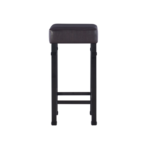 Linon Austin Metal Three Piece Pub Set in Black