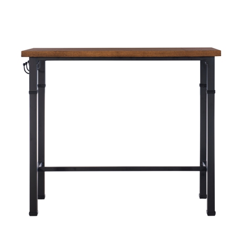 Linon Austin Metal Three Piece Pub Set in Black