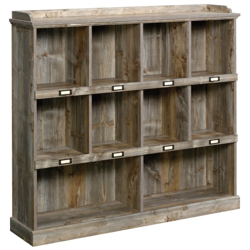 SAUDER  Granite Trace Contemporary 10-Cubby Wood Bookcase In Rustic Cedar