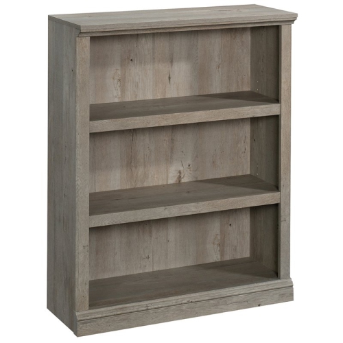 Sauder Misc Storage Contemporary 3-Shelf Wood Bookcase in Mystic oak