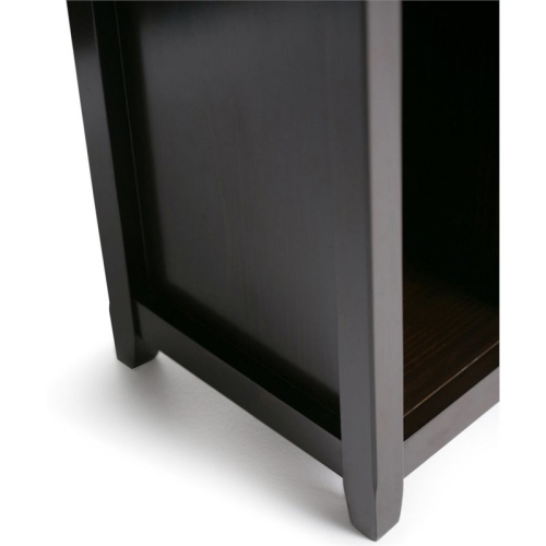 Simpli Home Amherst Wood 8 Multi Size Cube Bookcase in Hickory Brown