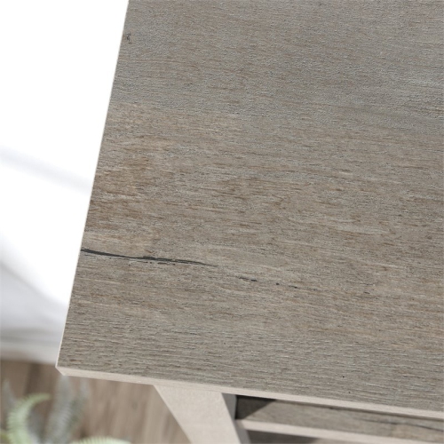 Sauder Misc Storage 3-Shelf 2-Door Tall Wood Bookcase in Mystic Oak