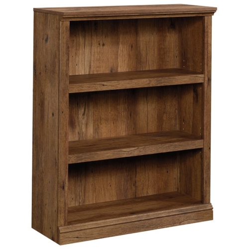 SAUDER  Misc Storage Contemporary 3-Shelf Wood Bookcase In Vintage Oak