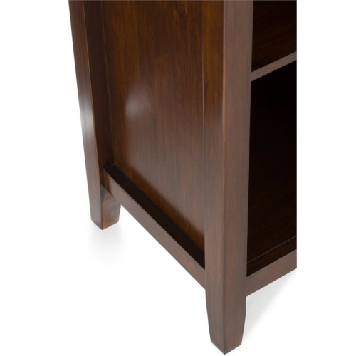 Simpli Home Artisan Wood 48" x 57" Transitional 12 Cube in Russet Brown