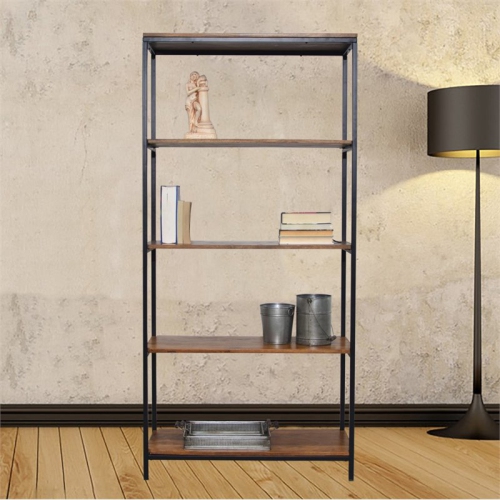CAROLINA CLASSIC  S Isaac Tall Bookcase In Chestnut And In Black