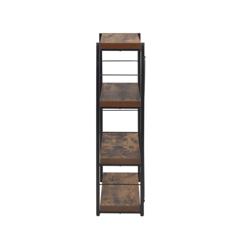 ACME Bob 4 Shelf Bookcase in Weathered Oak