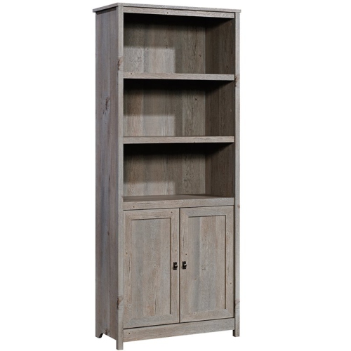 SAUDER  Cottage Road Engineered Wood 3-Shelf Bookcase In Mystic Oak