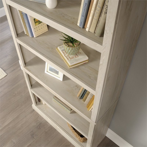 Bowery Hill 5 Shelf Bookcase in Chalked Chestnut