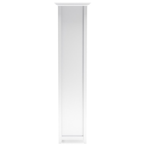 Simpli Home Amherst Solid Wood 70" Tall 5-Shelf Bookcase in White