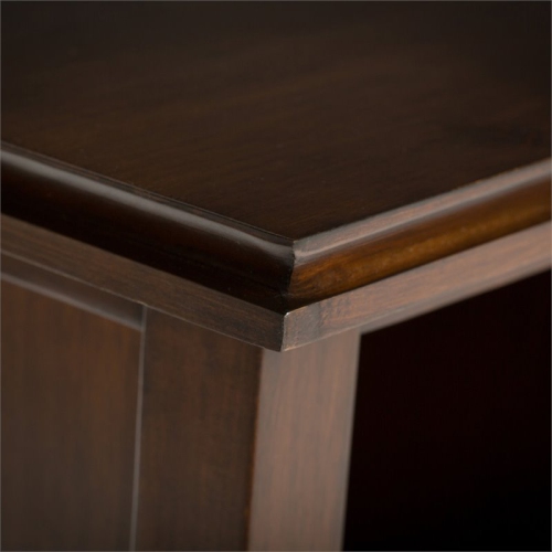 Simpli Home Artisan Wood Transitional 9 Cube Bookcase and Unit in Russet Brown