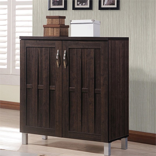 Baxton Studio Excel Sideboard in Dark Brown