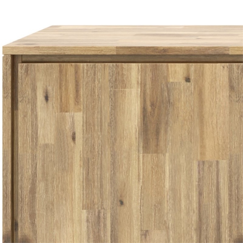 Simpli Home Lowry Solid Acacia Wood Sideboard Buffet in Golden Wheat