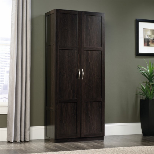 Sauder Select Engineered Wood Storage Cabinet in Cinnamon Cherry