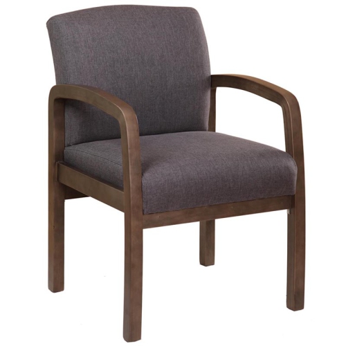 BOSS OFFICE PRODUCTS  Albany Guest Chair In Slate And Driftwood In Gray Great comfortable chair!