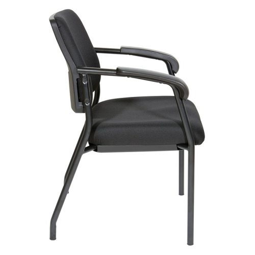 Visitor's Chair Black Frame with Padded Arms