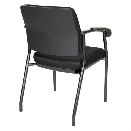 Visitor's Chair Black Frame with Padded Arms