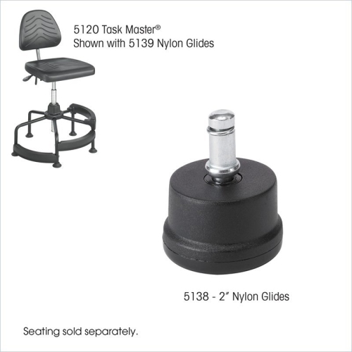 Safco 2" Nylon Glides for Drafting Chairs