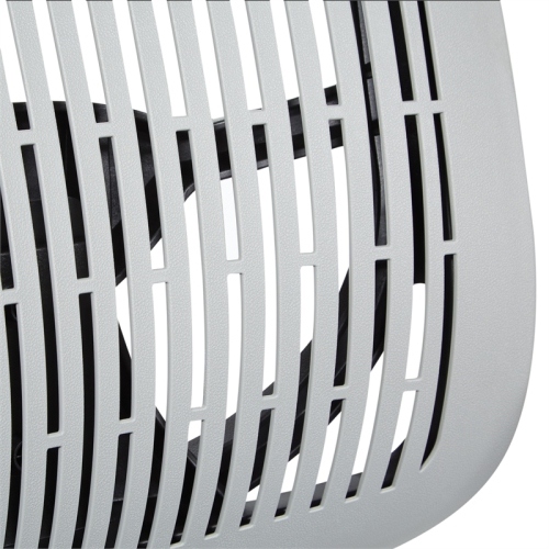 Contoured Gray Plastic Back Manager's Chair