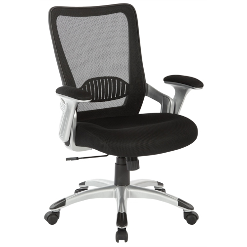 Work Smart Mesh Back Manager's Chair with Black Mesh Fabric Seat