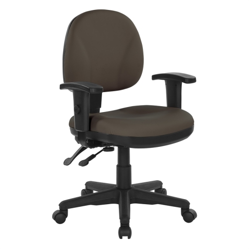 OFFICE STAR Sculptured Ergonomic Manager's Chair In Dillon Brown Fabric