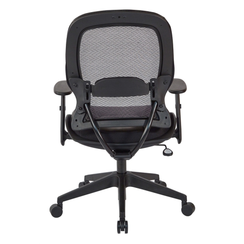 Executive High Back Chair in Black Bonded Leather Seat
