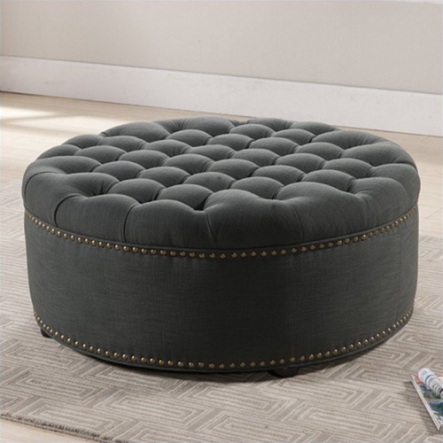 BAXTON STUDIO  Iglehart Ottoman In In Gray