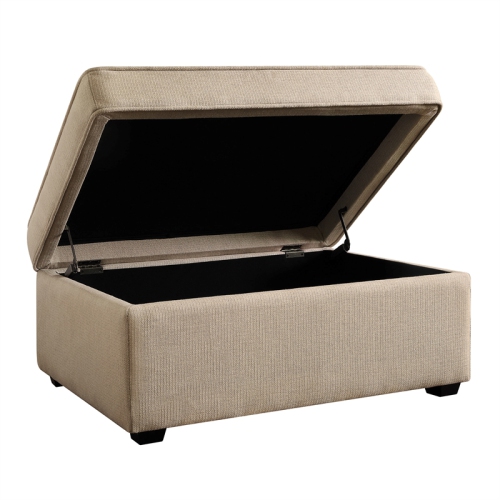 Serta at Home Olin Storage Ottoman in Beige