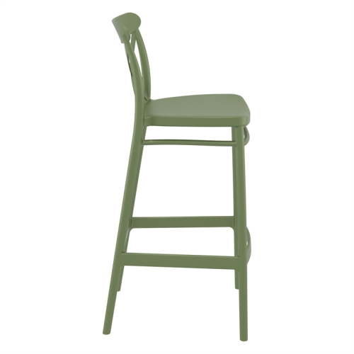 Compamia Cross Indoor Outdoor Bar Stool Olive Green