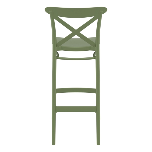Compamia Cross Indoor Outdoor Bar Stool Olive Green
