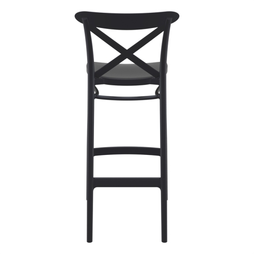 Compamia Cross Indoor Outdoor Bar Stool Black