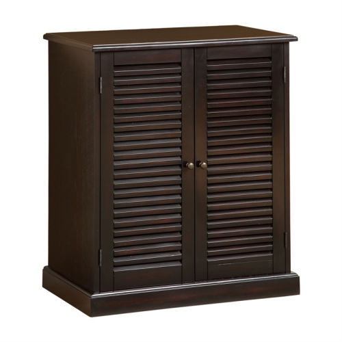 Furniture of America Medley Transitional Wood 5-Shelf Shoe Cabinet in Espresso