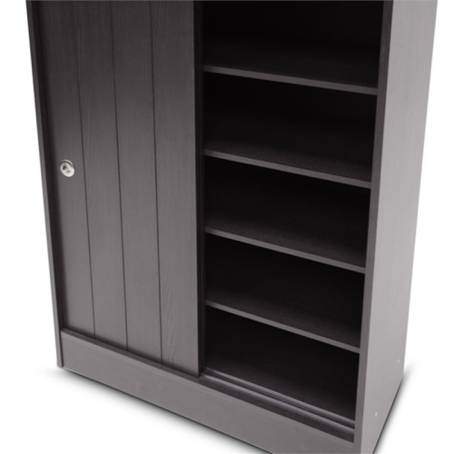 Baxton Studio Shoe Cabinet in Espresso