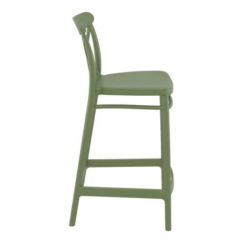 Compamia Cross Indoor Outdoor Counter Stool Olive Green