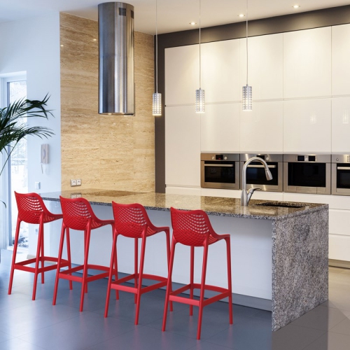 Compamia Air Patio Bar Stool in Red