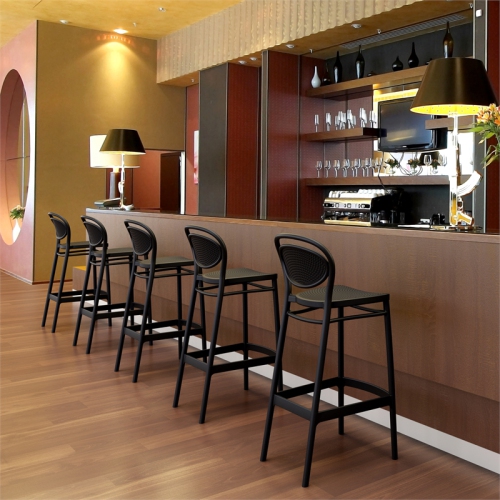Compamia Marcel Indoor Outdoor Bar Stool Black