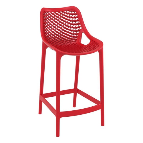 COMPAMIA  Air Patio Counter Stool In In Red