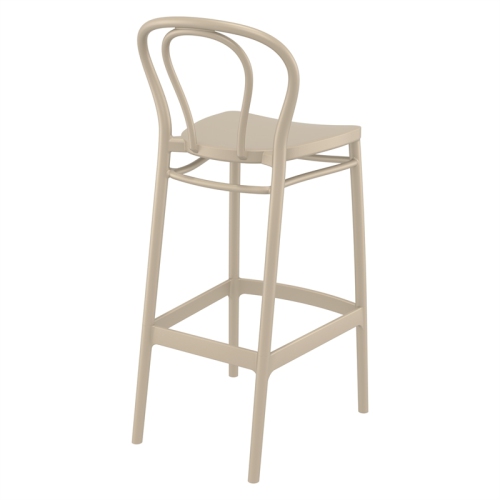 Compamis Victor Indoor Outdoor Bar Stool Taupe