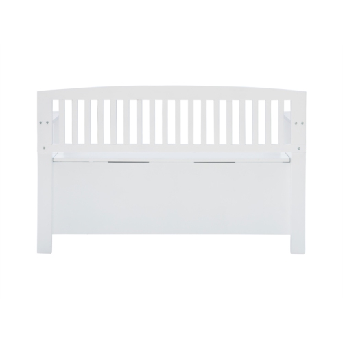 Linon Cynthia Wood Storage Bench in White