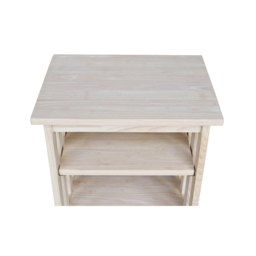 International Concepts Mission Printer Stand - Unfinished