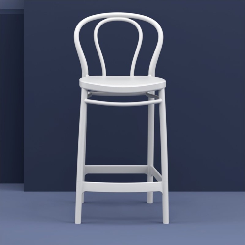 Compamia Victor Indoor Outdoor Counter Stool White