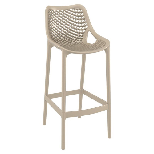 COMPAMIA  Air Patio Bar Stool In Taupe