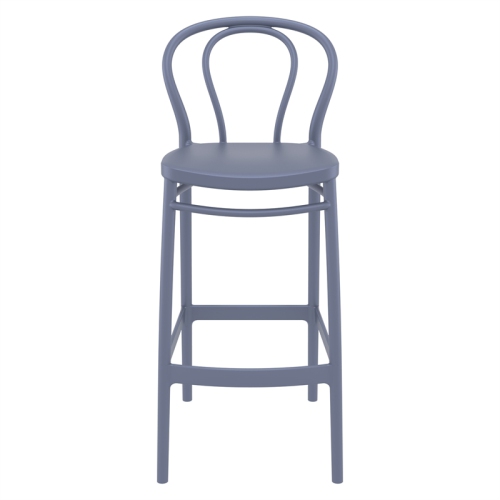 Compamia Victor Outdoor Resin Bar Stool in Dark Gray