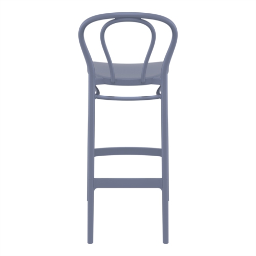 Compamia Victor Outdoor Resin Bar Stool in Dark Gray