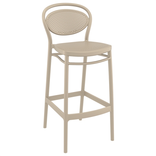 Compamia Marcel Resin Bar Stool Taupe
