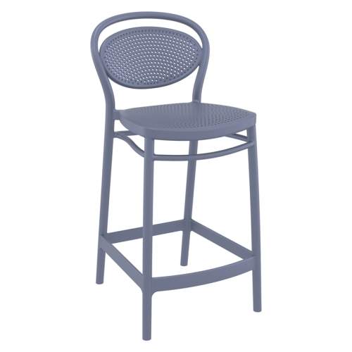 COMPAMIA  Marcel Indoor Outdoor Counter Stool Dark In Gray