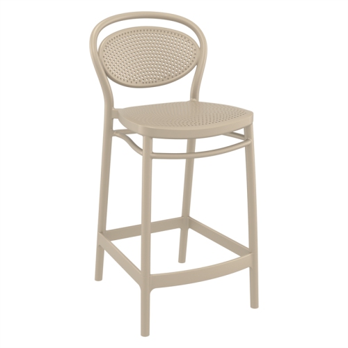 COMPAMIA  Marcel Indoor Outdoor Counter Stool Taupe