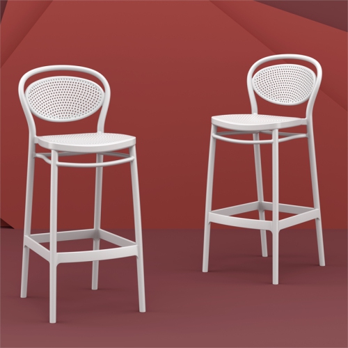 Compamia Marcel Resin Bar Stool White