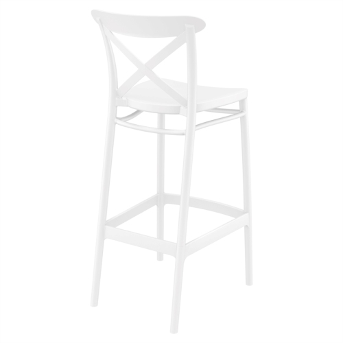 Compamia Cross Indoor Outdoor Bar Stool White
