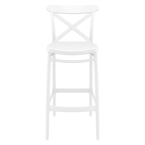 Compamia Cross Indoor Outdoor Bar Stool White